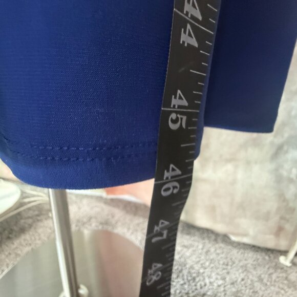 📌Jones New York Work-to- Weekend Soft Flowing Fabric Short Sleeves Midi Dress - Picture 7 of 16